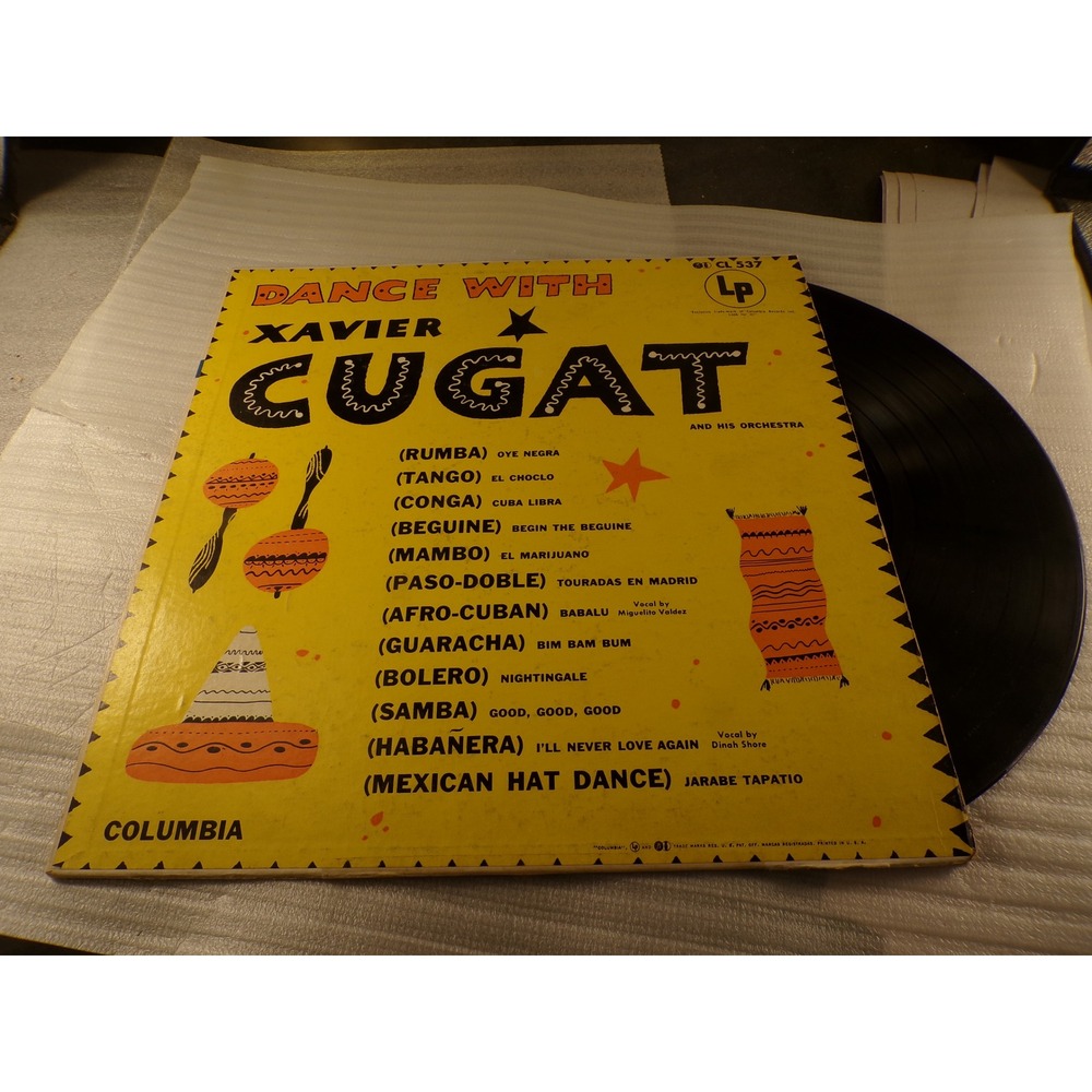 Xavier Cugat and His Orchestra Dance With Xavier Cugat Vinyl LP Columbia CL 537